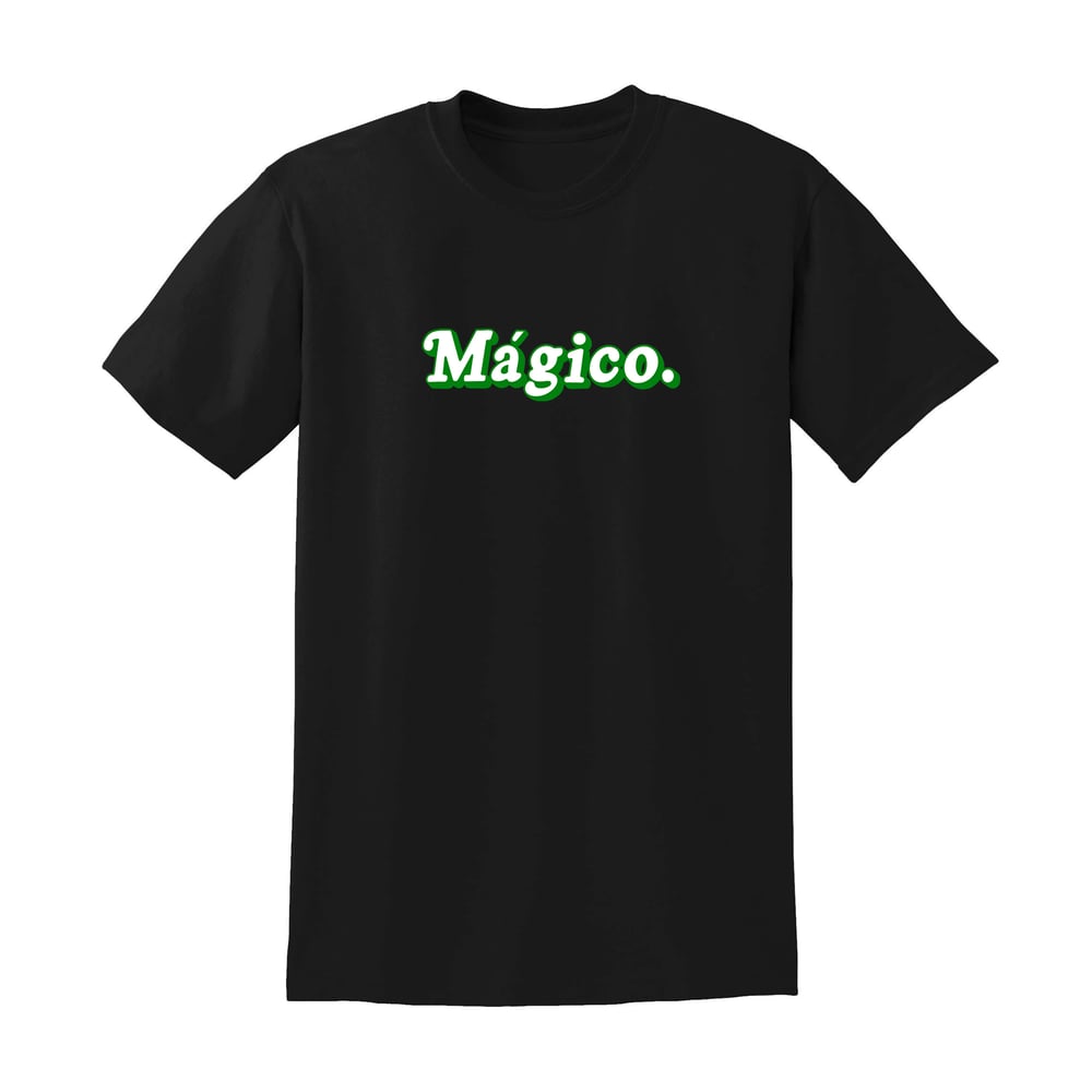 MÁGICO - Logo tee (Black/Green/White)