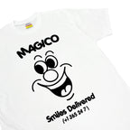 MÁGICO - "Smiles Delivered" T-shirt (White)