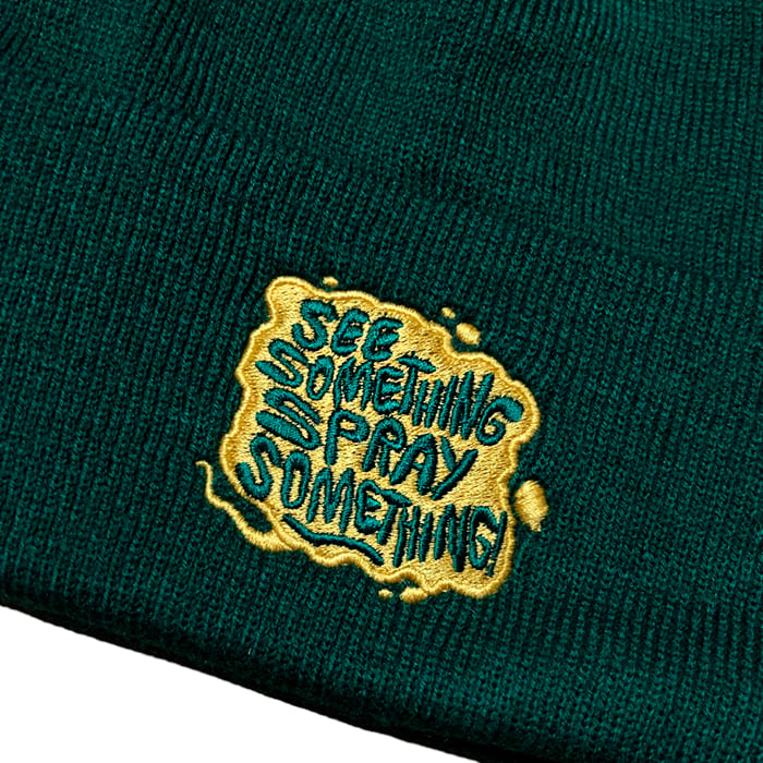 Harrybones - "See something spray something" beanie (Green)
