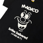 MÁGICO - "Smiles Delivered" T-shirt (Black)