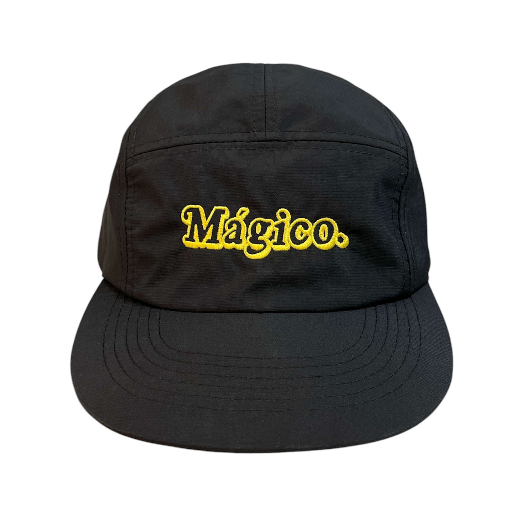 MÁGICO - Waterproof 5-Panel Cap (Black/Yellow)