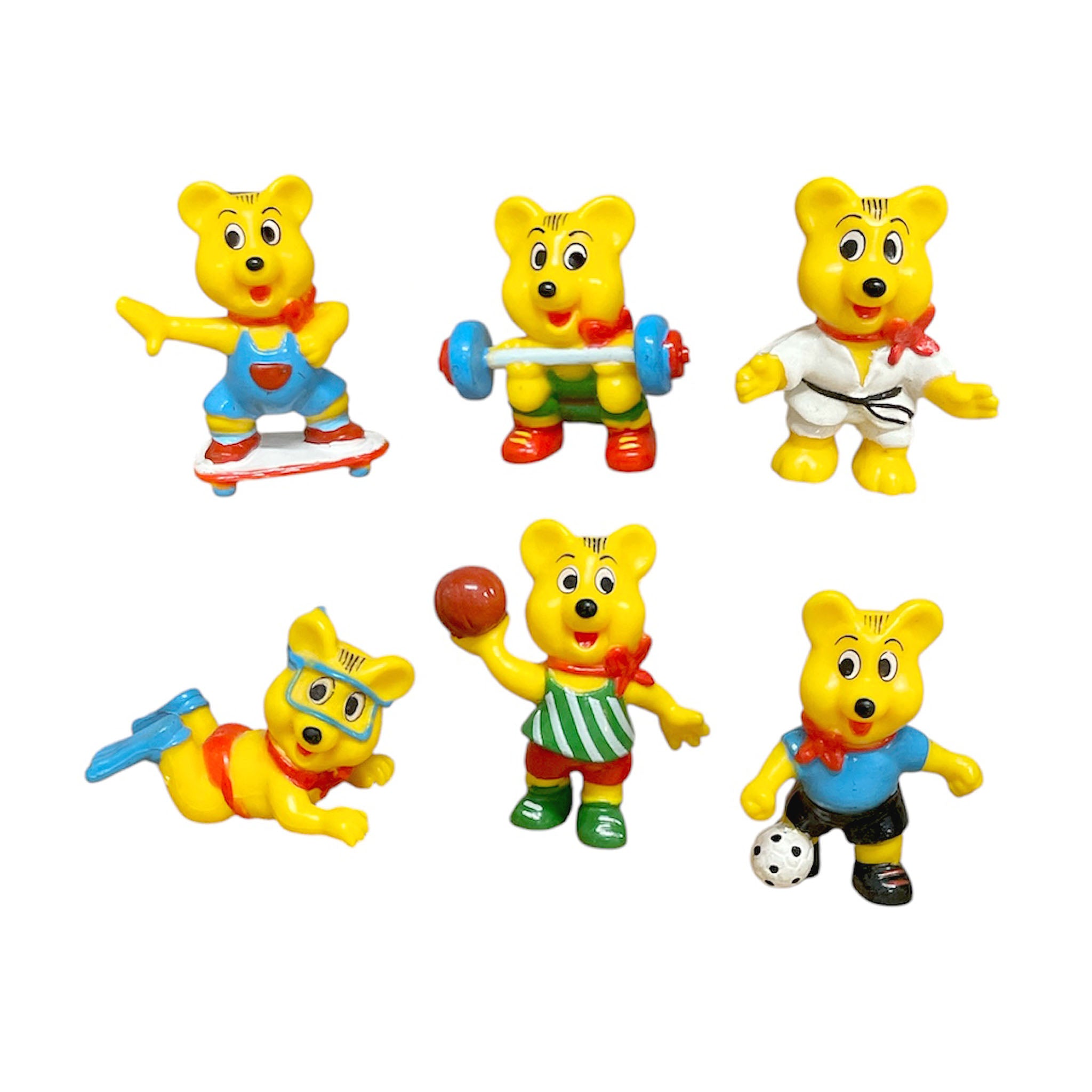 Vintage 1996 Haribo Sportbären - Miniature figures (6/U)