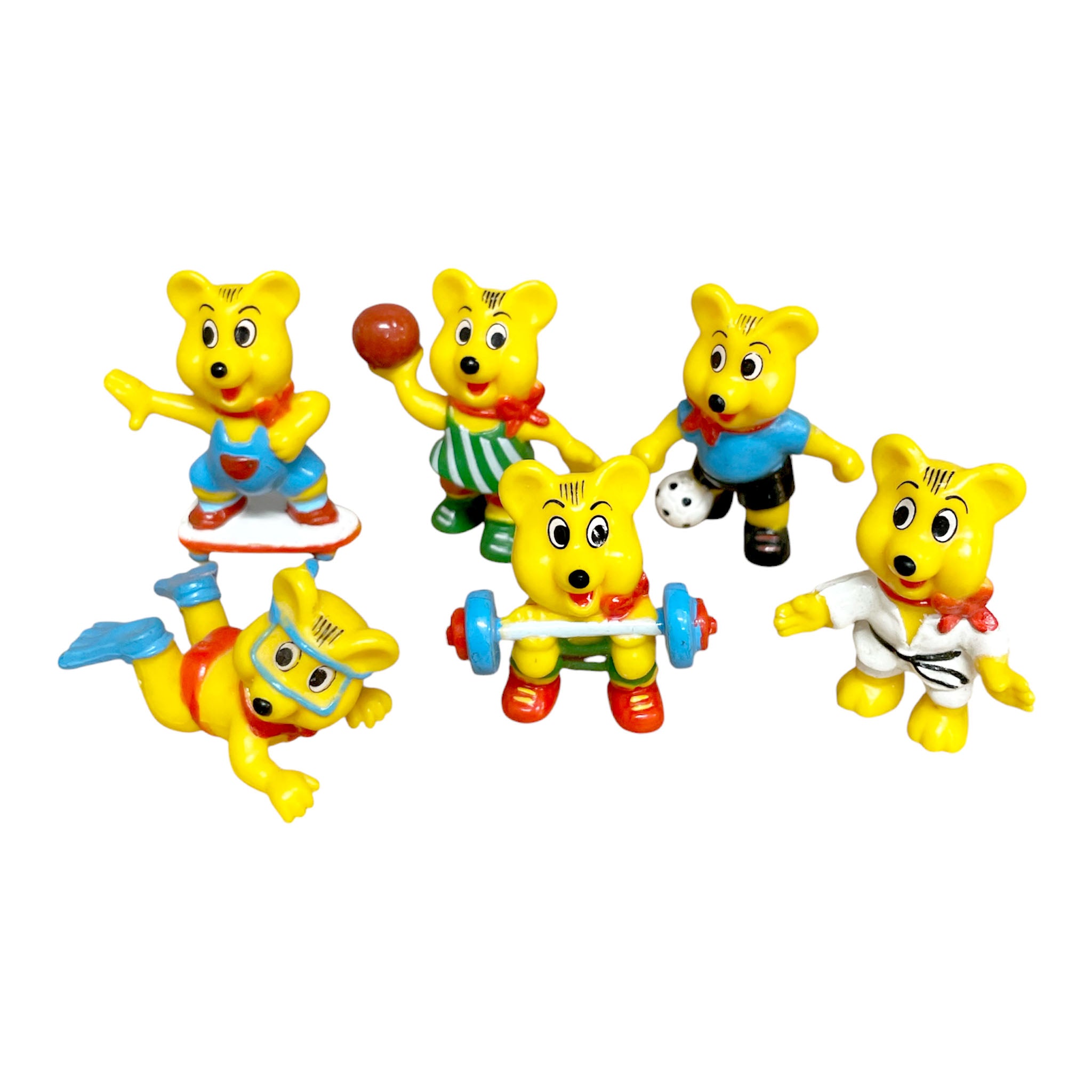 Vintage 1996 Haribo Sportbären - Miniature figures (6/U)