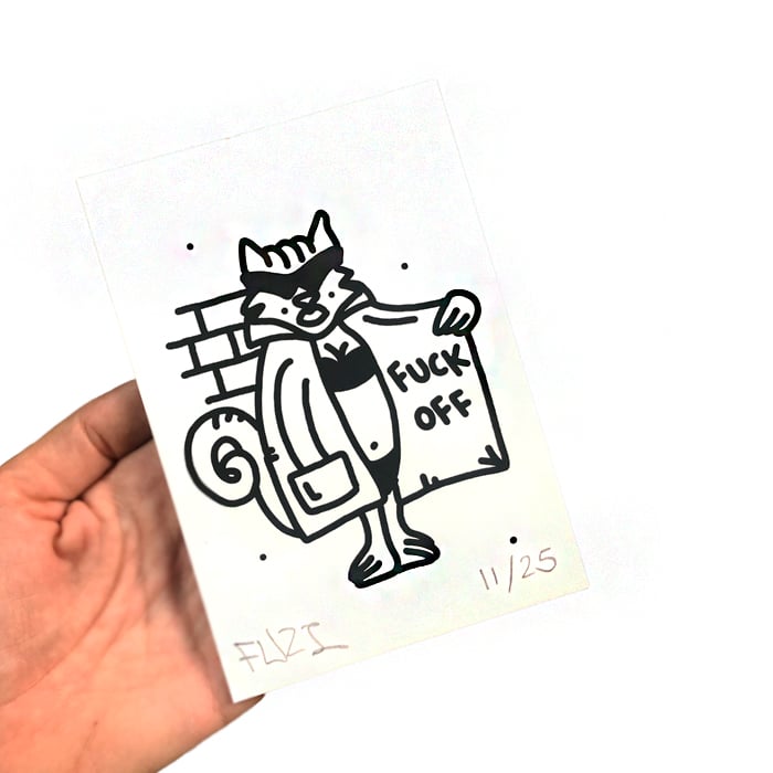 Fuzi - Signed & numbered post card II