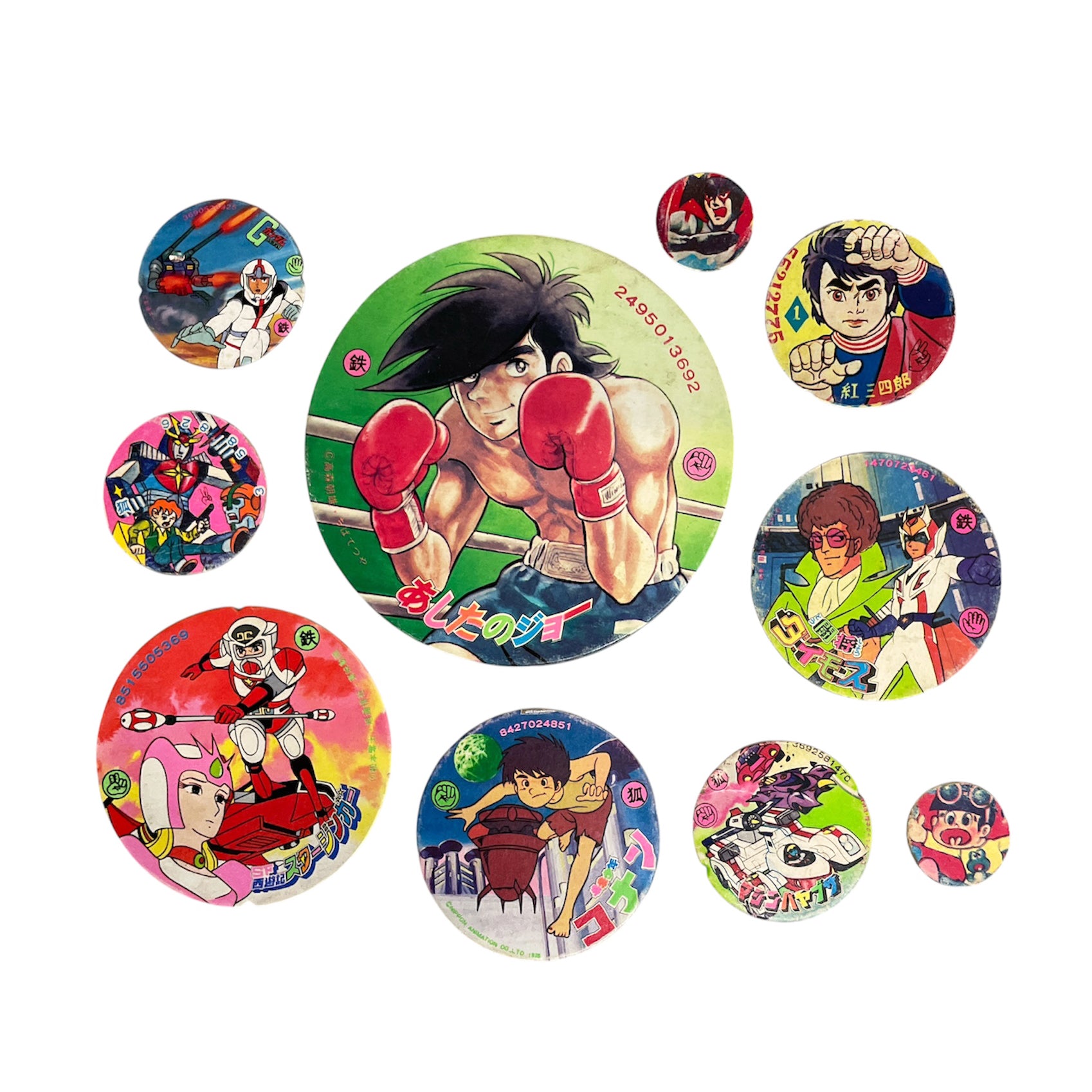 Vintage 60/70's Menko anime 10 cards (Japan)
