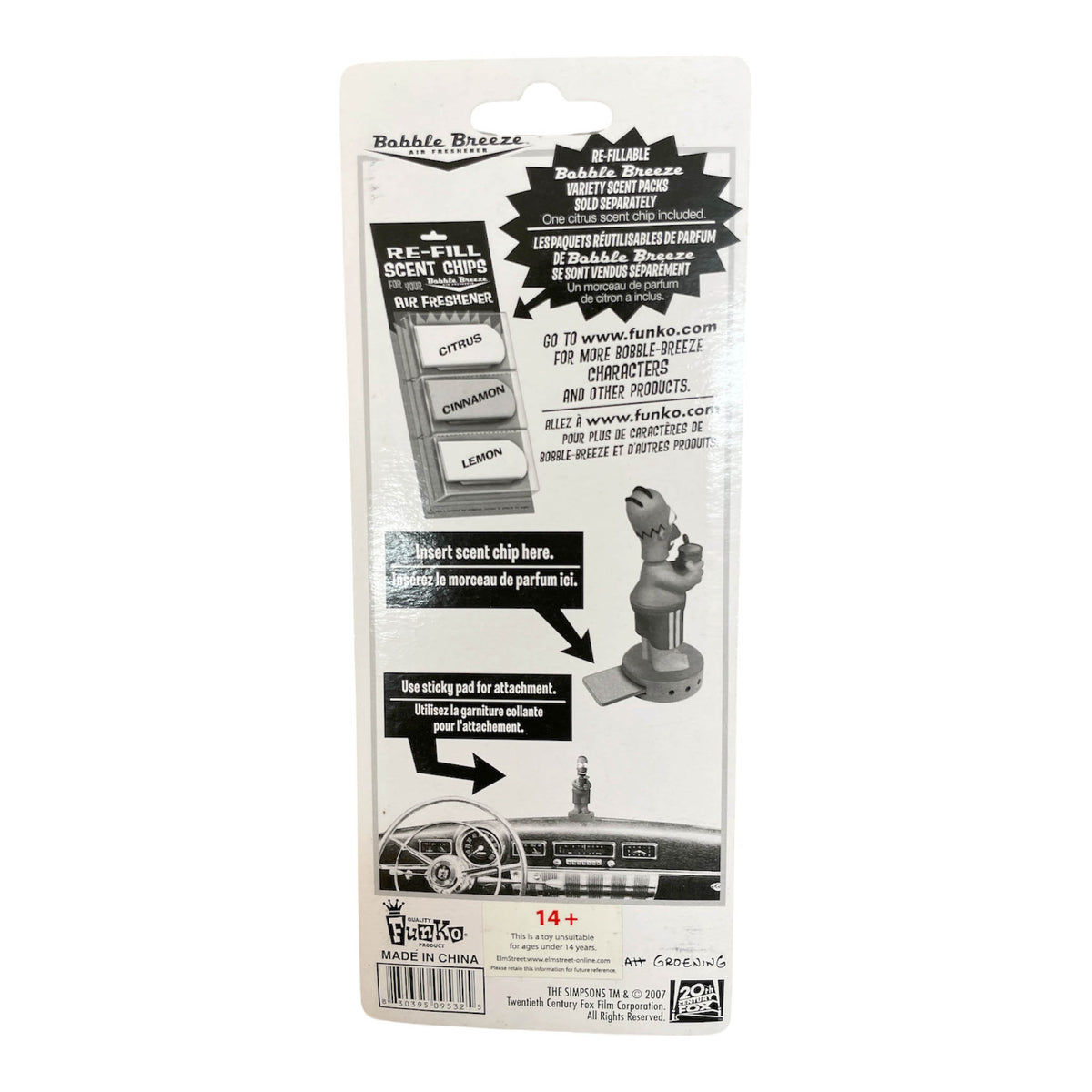 2007 Vintage Homer Simpson -  Bobblehead Air Freshener