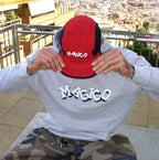 MÁGICO - "Brick by Brick" 5 panel soft cap (Red)