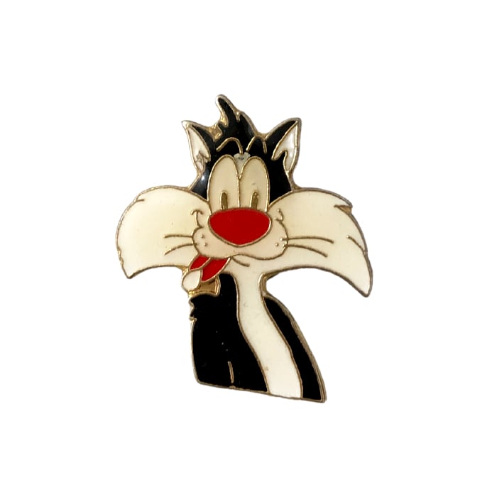 Vintage 80's Sylvester cat pin
