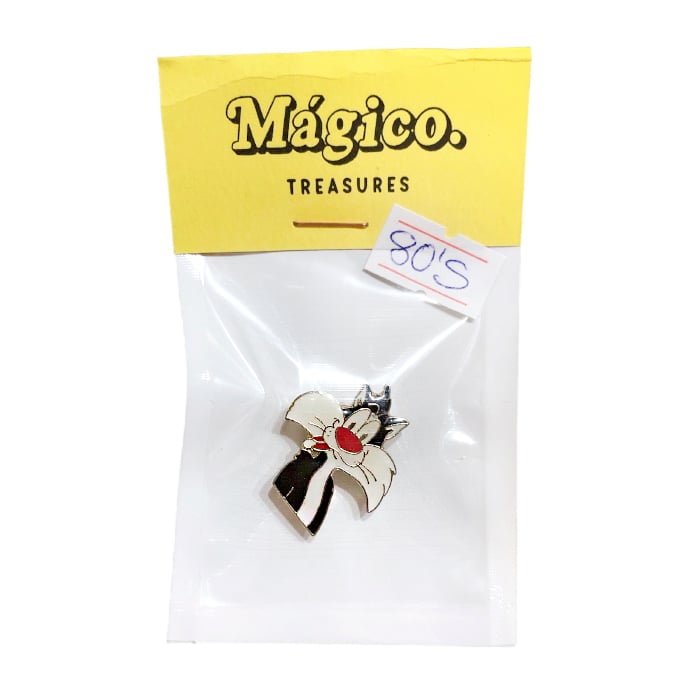Vintage 80's Sylvester cat pin