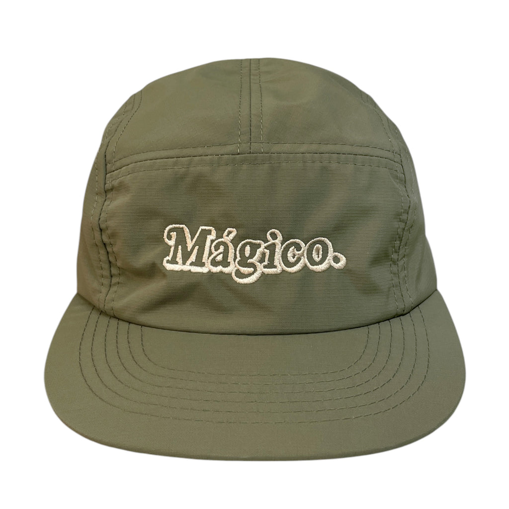 MÁGICO - Waterproof 5-Panel Cap (Olive/Sand)
