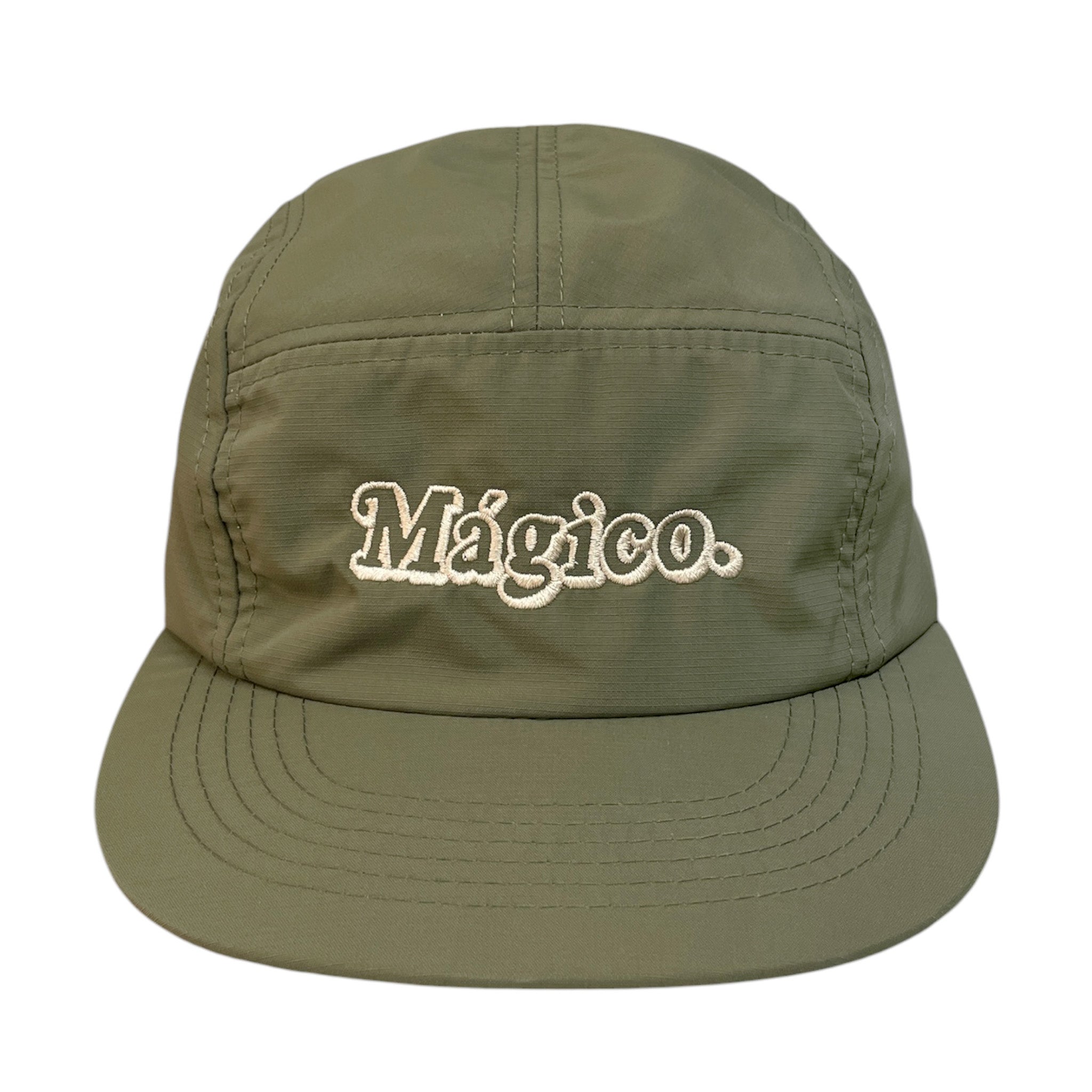 MÁGICO - Waterproof 5-Panel Cap (Olive/Sand)