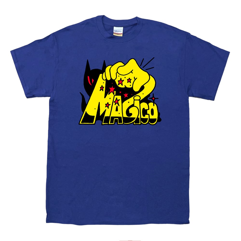MÁGICO X Max Solca - "The Cat" tee (cobalt)