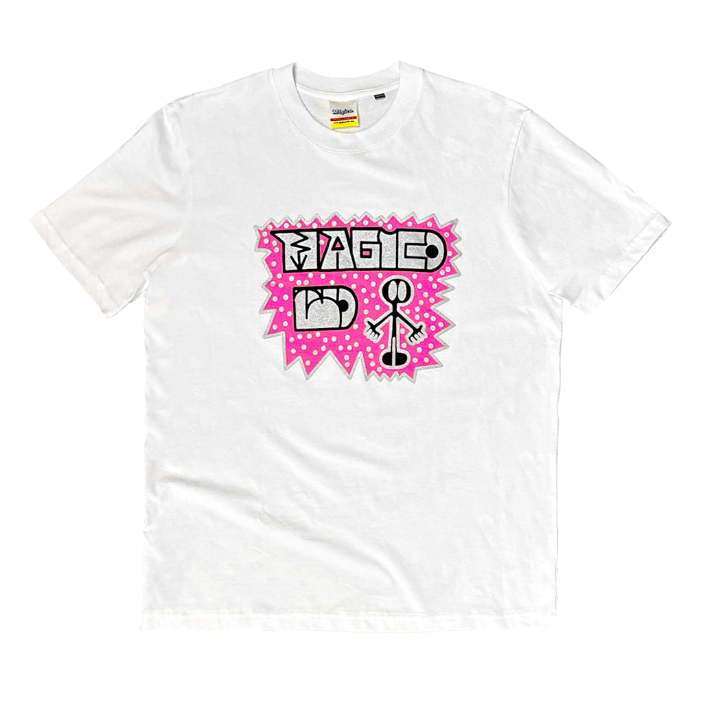 MÁGICO X Zombra - Tee (White/Silver/Neon pink)