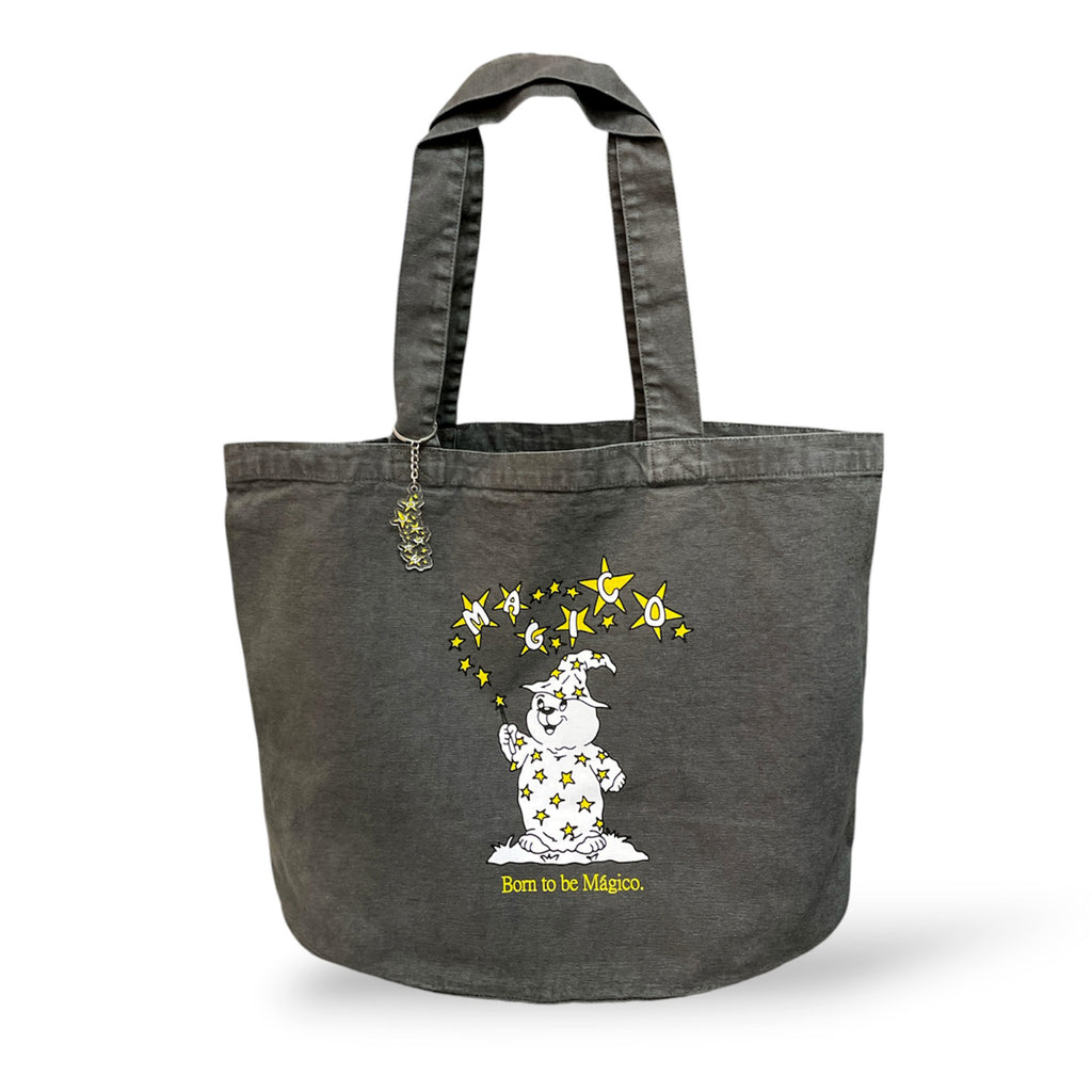 MÁGICO - "Born to Be" Shopper Bag (Washed Black)