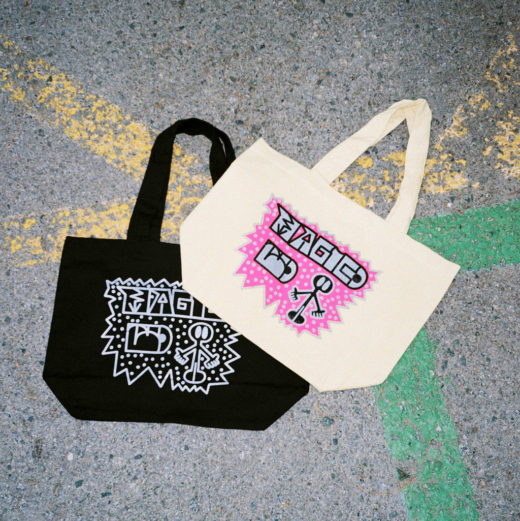 MÁGICO X Zombra - Shopping bag (Natural/Silver/Neon Pink)