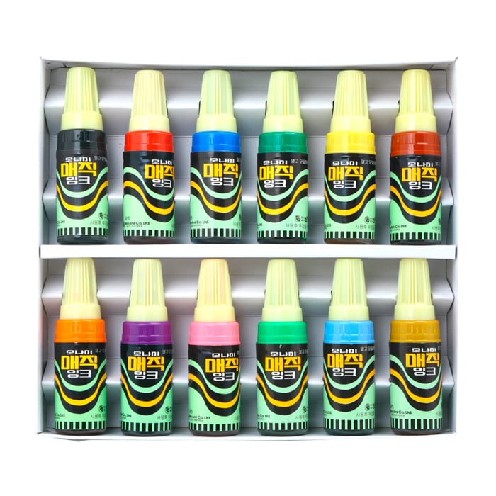 Monami oil magic ink marker box 12 - South Korea