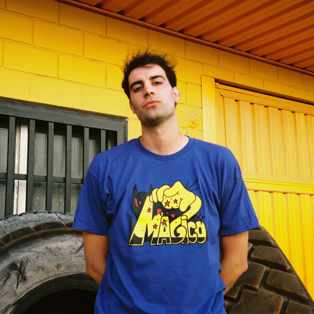 MÁGICO X Max Solca - "The Cat" tee (cobalt)