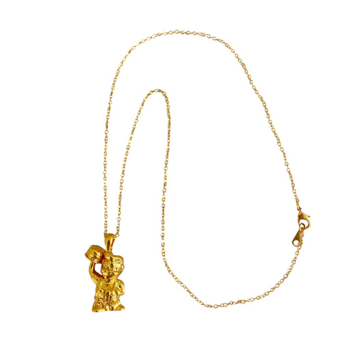 USA Bob's Big Boy -  Necklace (Brass 14k Gold)