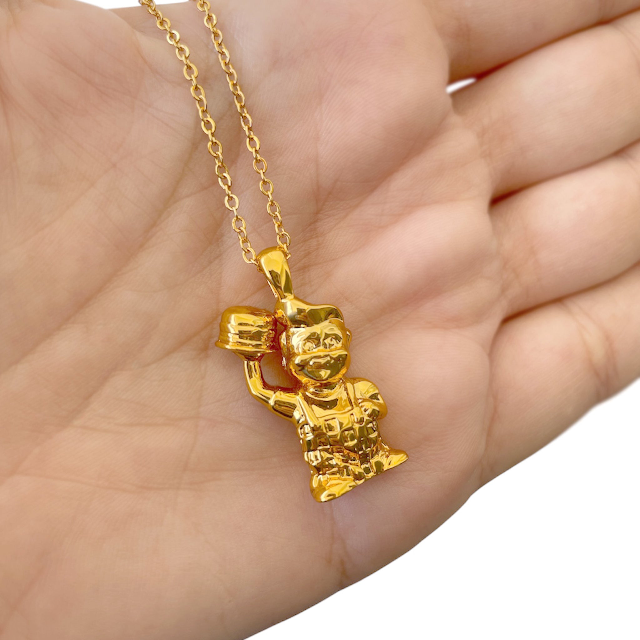 USA Bob's Big Boy -  Necklace (Brass 14k Gold)