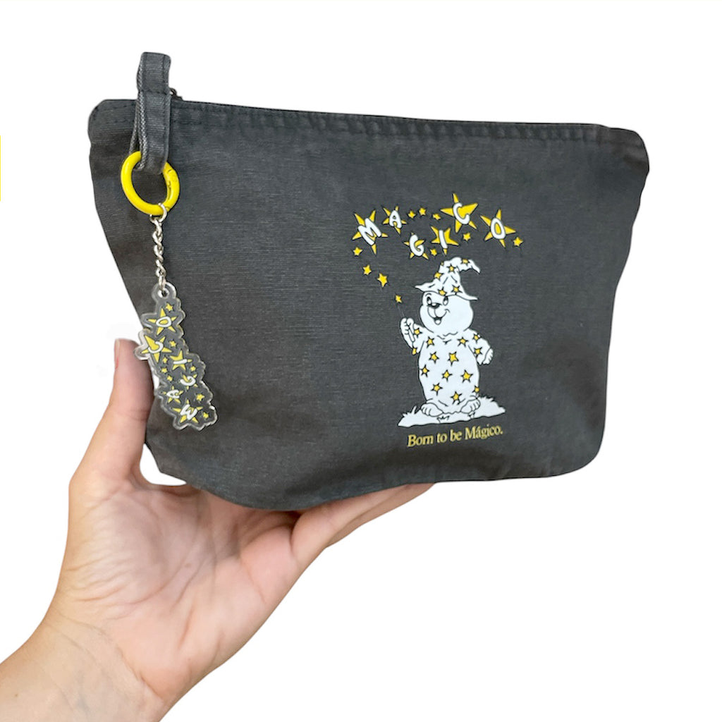 MÁGICO - "Born to Be" Washed Pouch (Black)