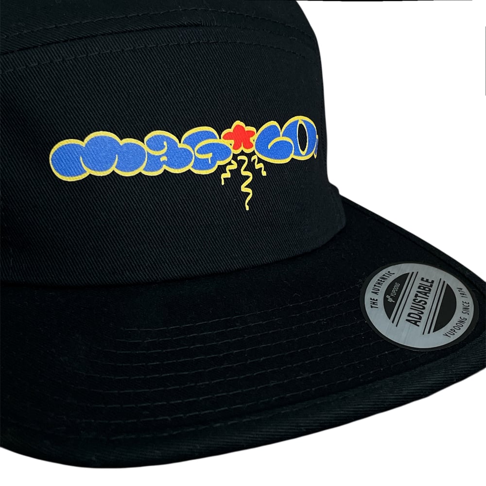 MÁGICO - "Clouds" 5panel hat (Black)