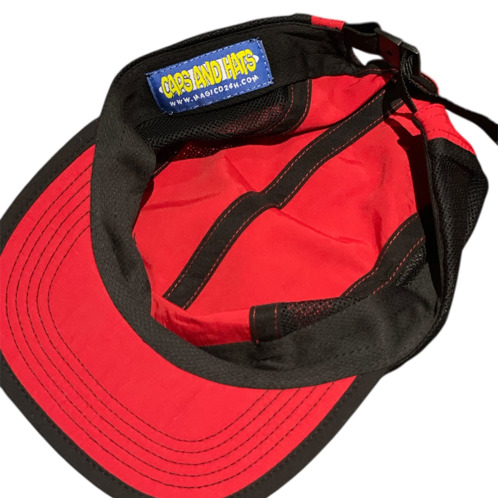 MÁGICO - "Brick by Brick" 5 panel soft cap (Red)