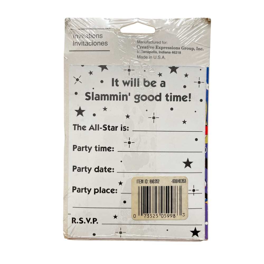 Vintage 1996 Space Jam - Invitations USA