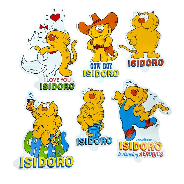 Vintage 90's Heathcliff (Isidoro in Spain) Sticker pack