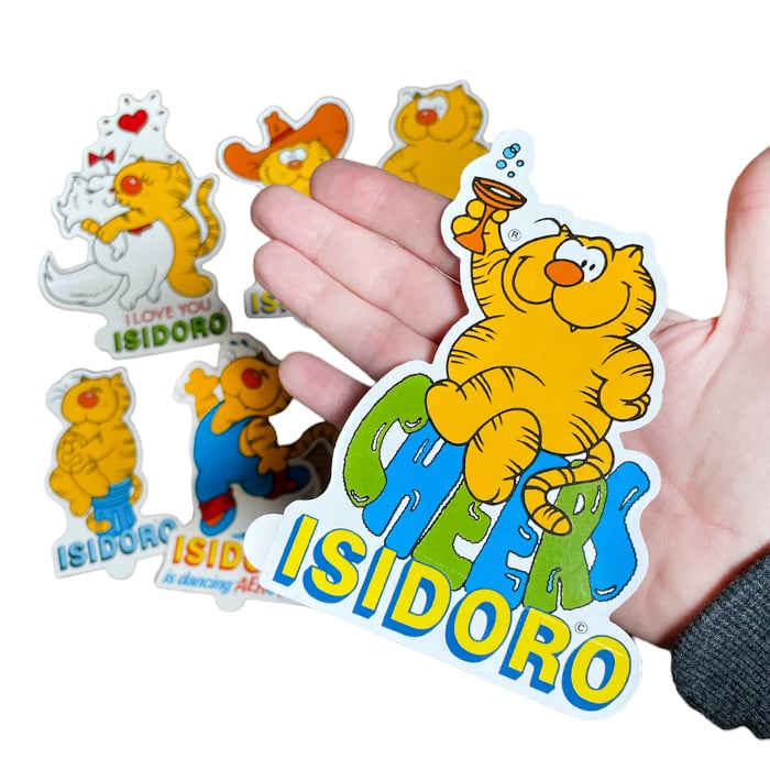Vintage 90's Heathcliff (Isidoro in Spain) Sticker pack