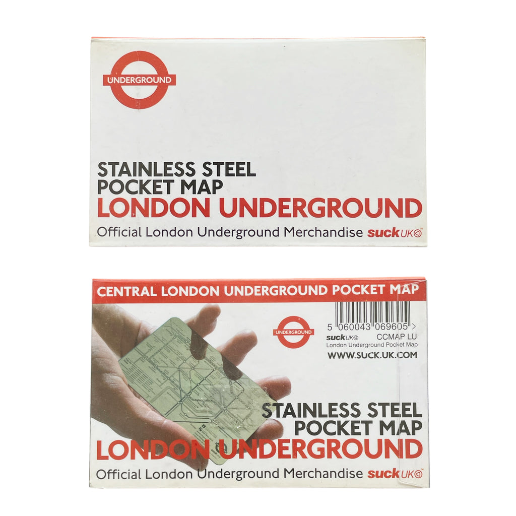 Vintage 2010 London Underground - Polished stainless map.