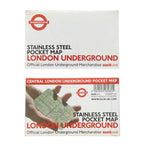 Vintage 2010 London Underground - Polished stainless map.