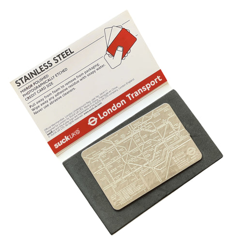 Vintage 2010 London Underground - Polished stainless map.