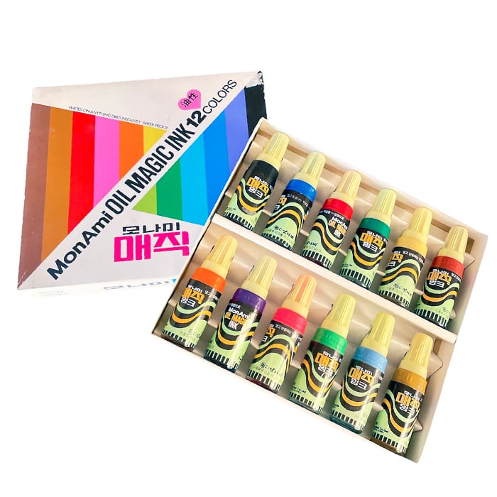 Monami oil magic ink marker box 12 - South Korea