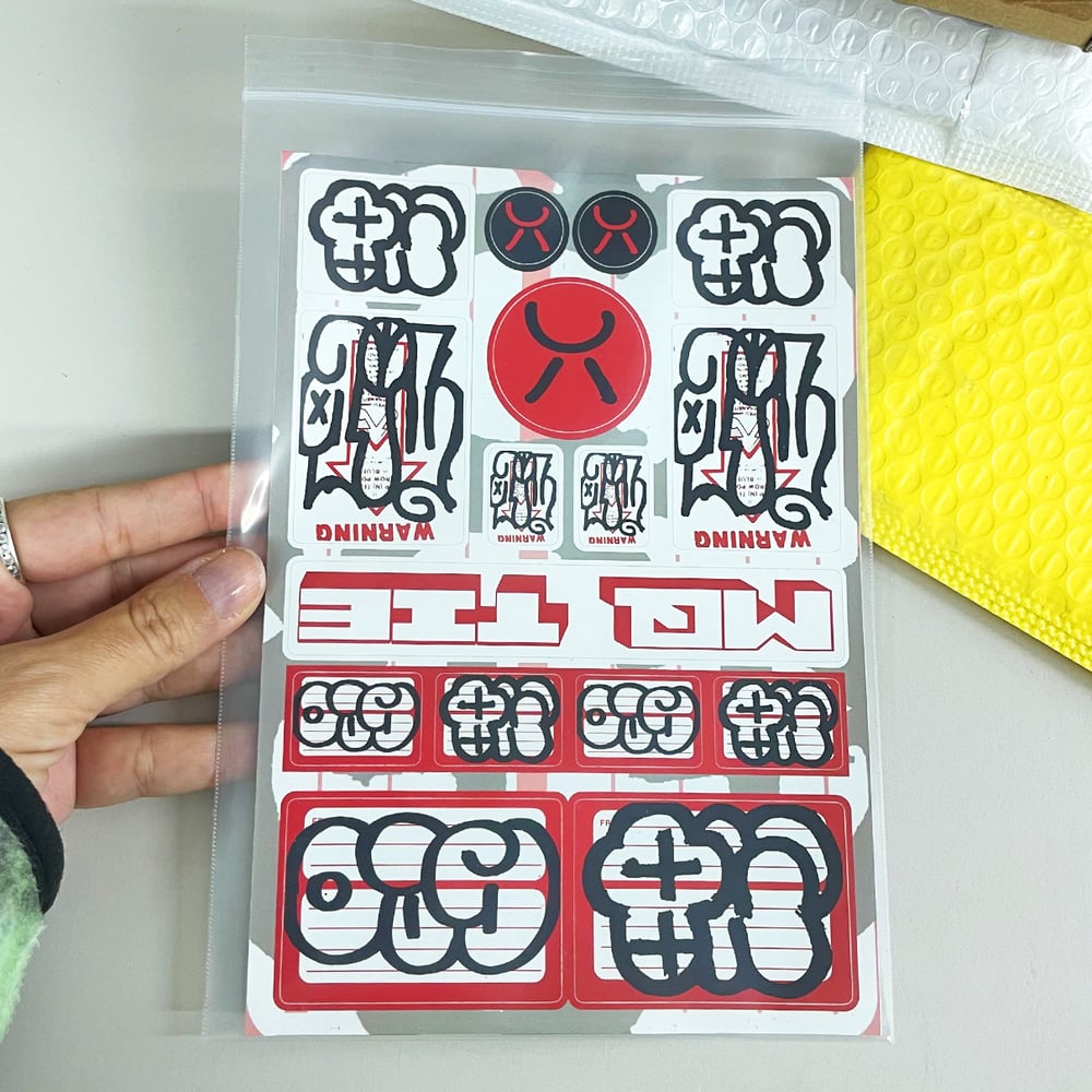 MQ- Eggshell Sticker sheet