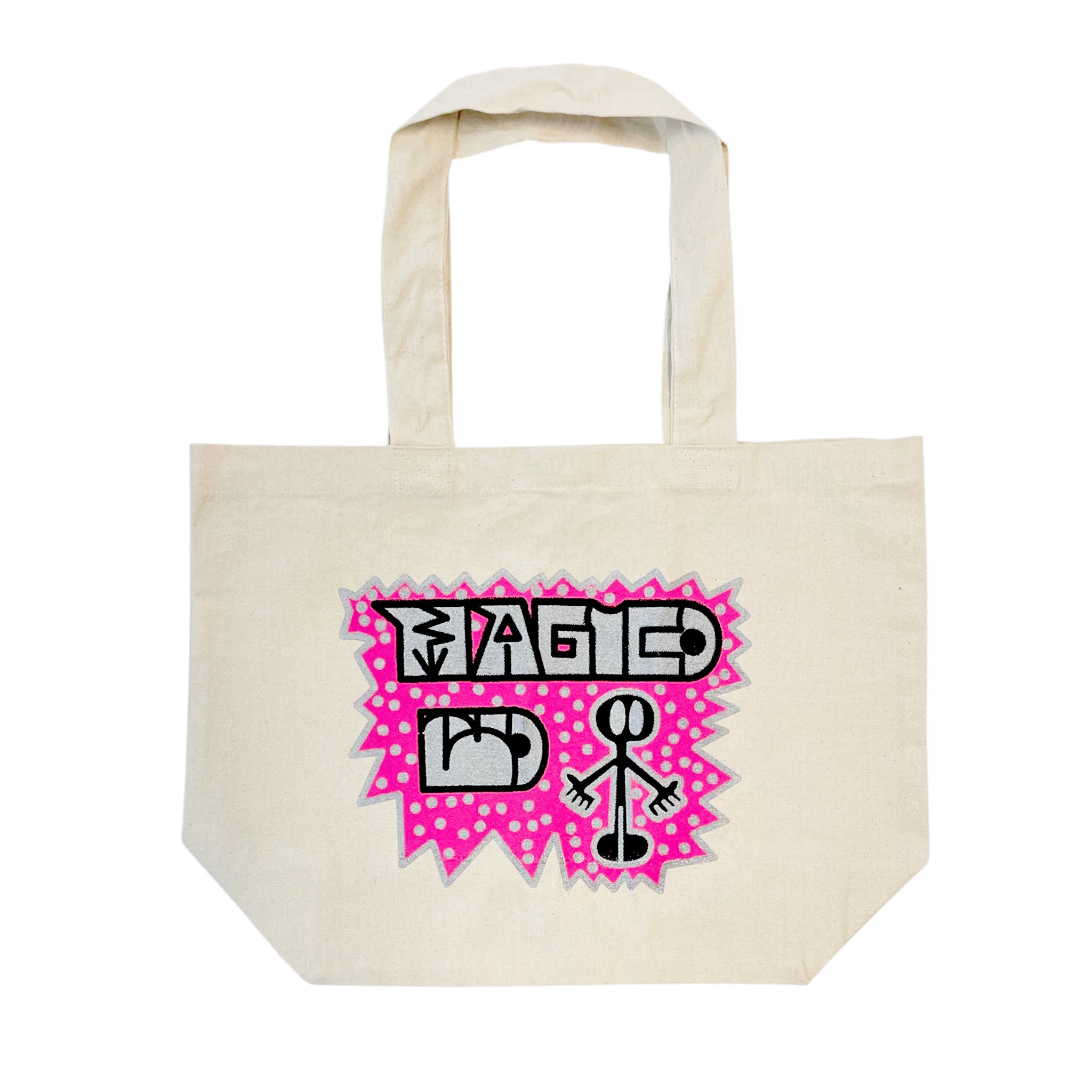 MÁGICO X Zombra - Shopping bag (Natural/Silver/Neon Pink)