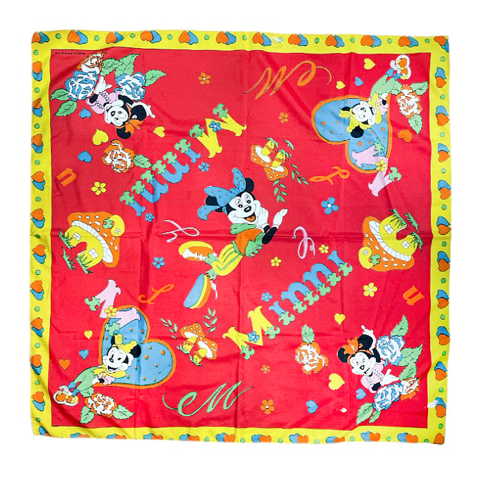 Vintage 80's Minnie Scarf (From Bosnia and Herzegovina) - Red