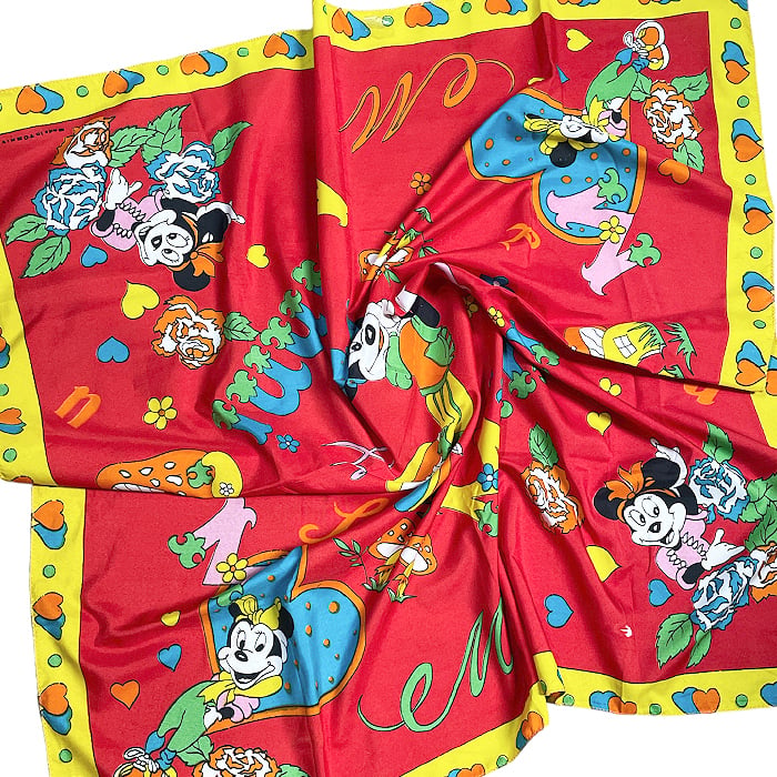 Vintage 80's Minnie Scarf (From Bosnia and Herzegovina) - Red