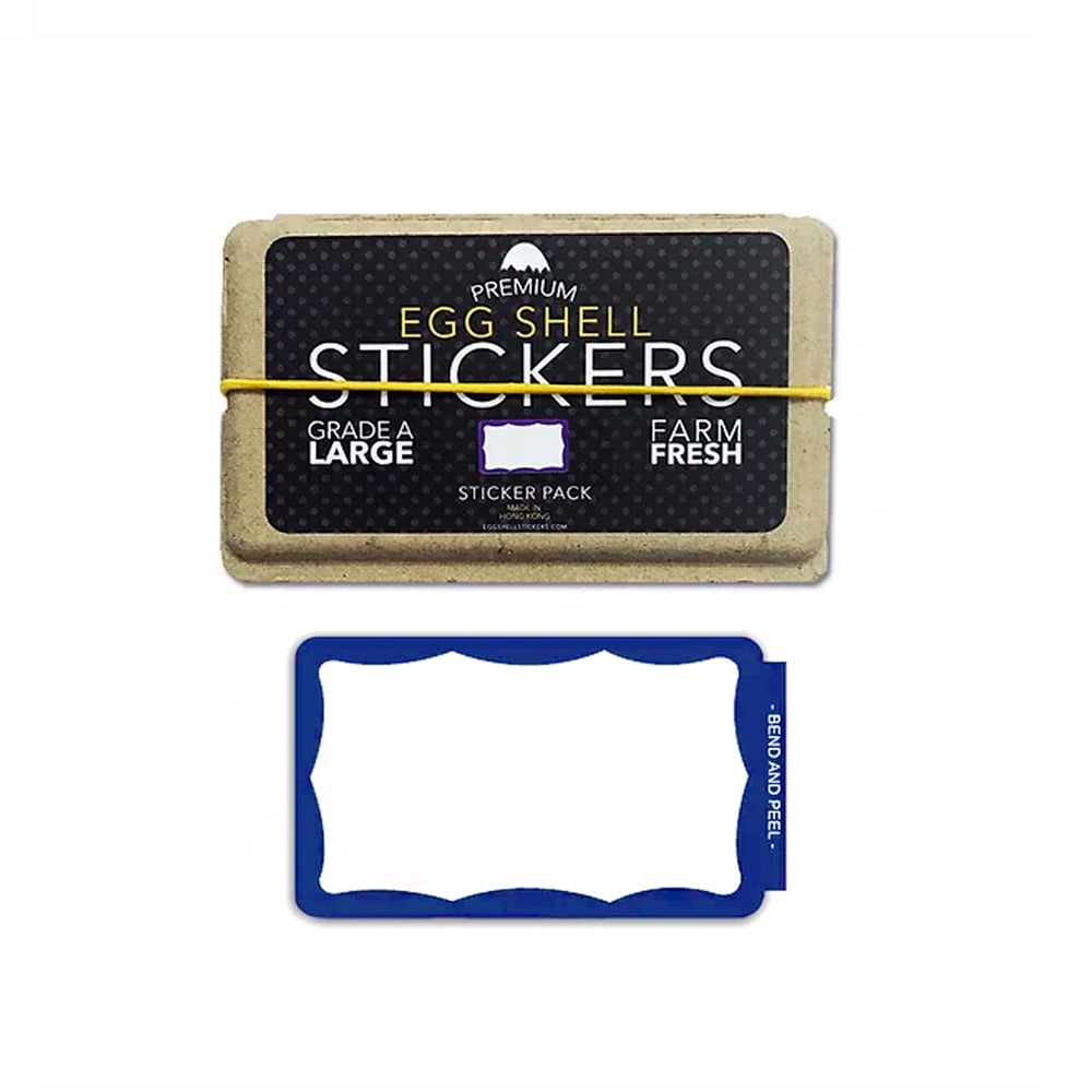 Eggshell - Wavy border 80pcs (Blue)