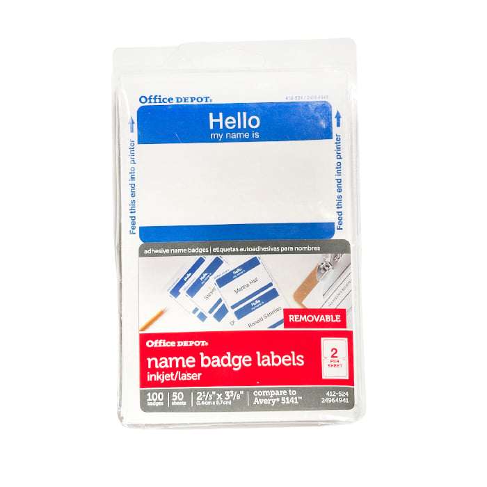 "Hello my name is" original Sticker pack (Usa)