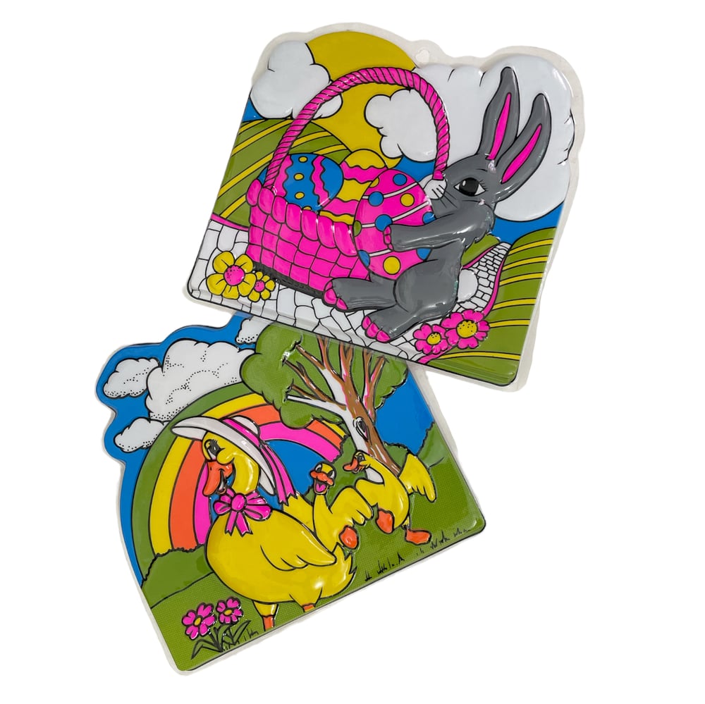 Vintage 90's Molded Plastic 3D Wall art.