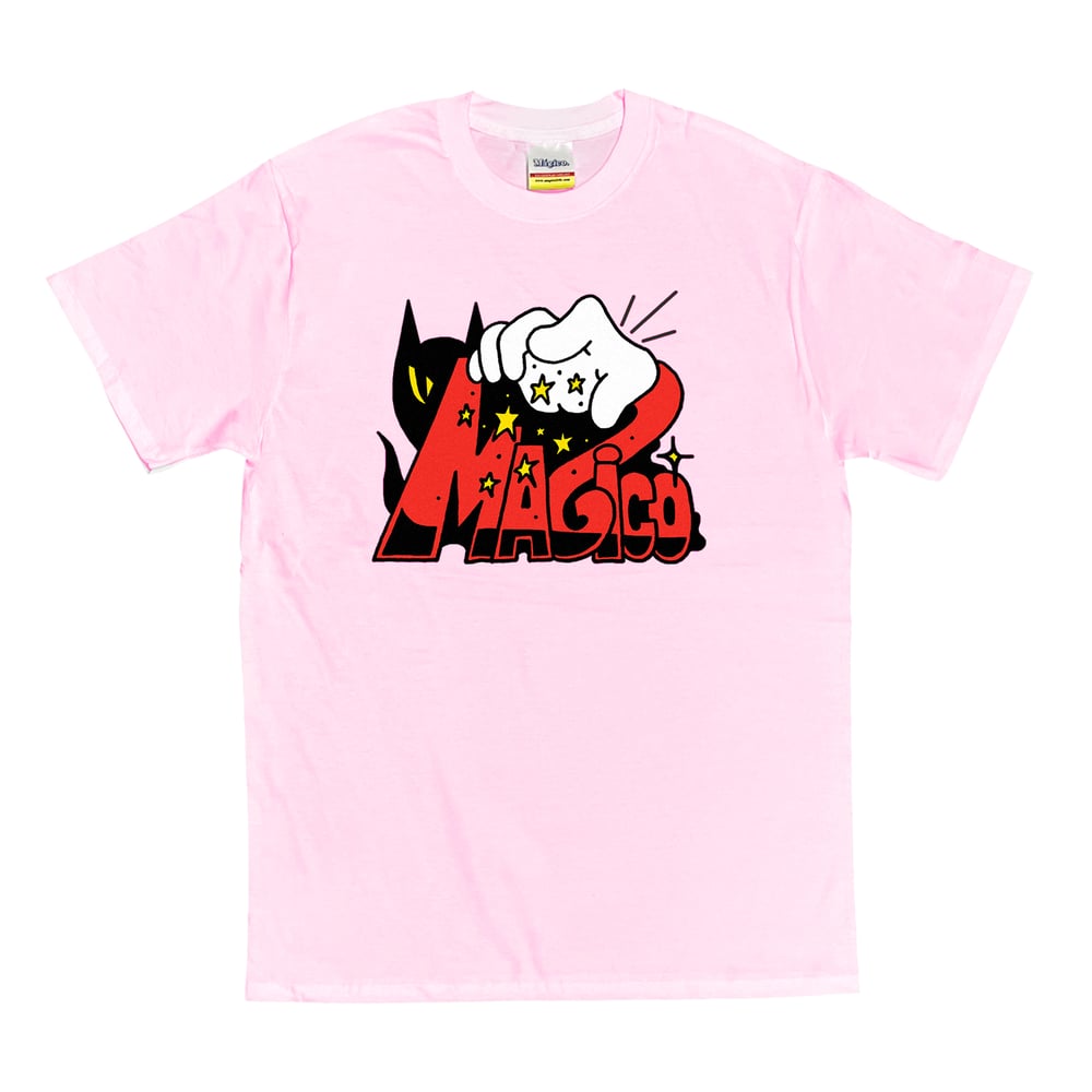 MÁGICO x Max Solca - "The Cat" tee (Pink)