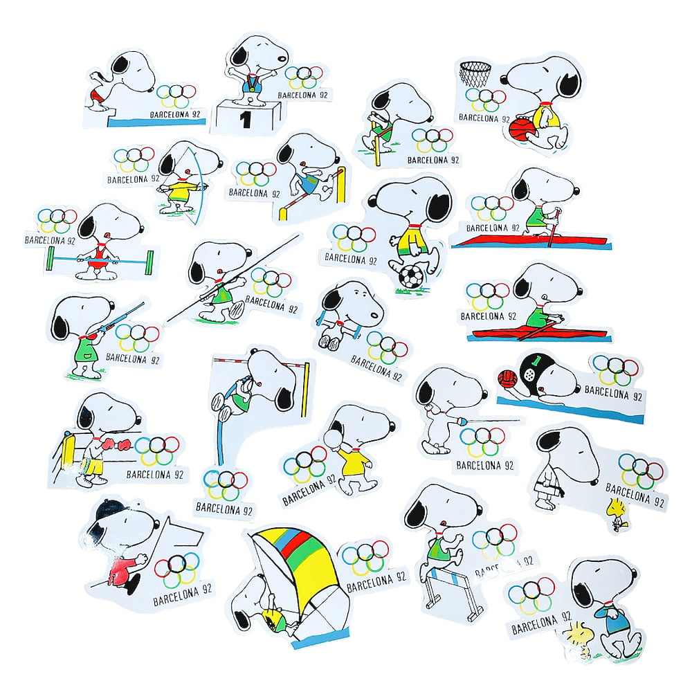 Vintage 1992 "Snoopy" Barcelona Olympic games - Sticker pack