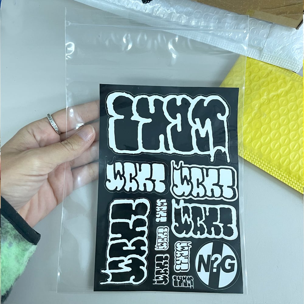 Want- Eggshell Sticker sheet