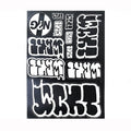 Want- Eggshell Sticker sheet