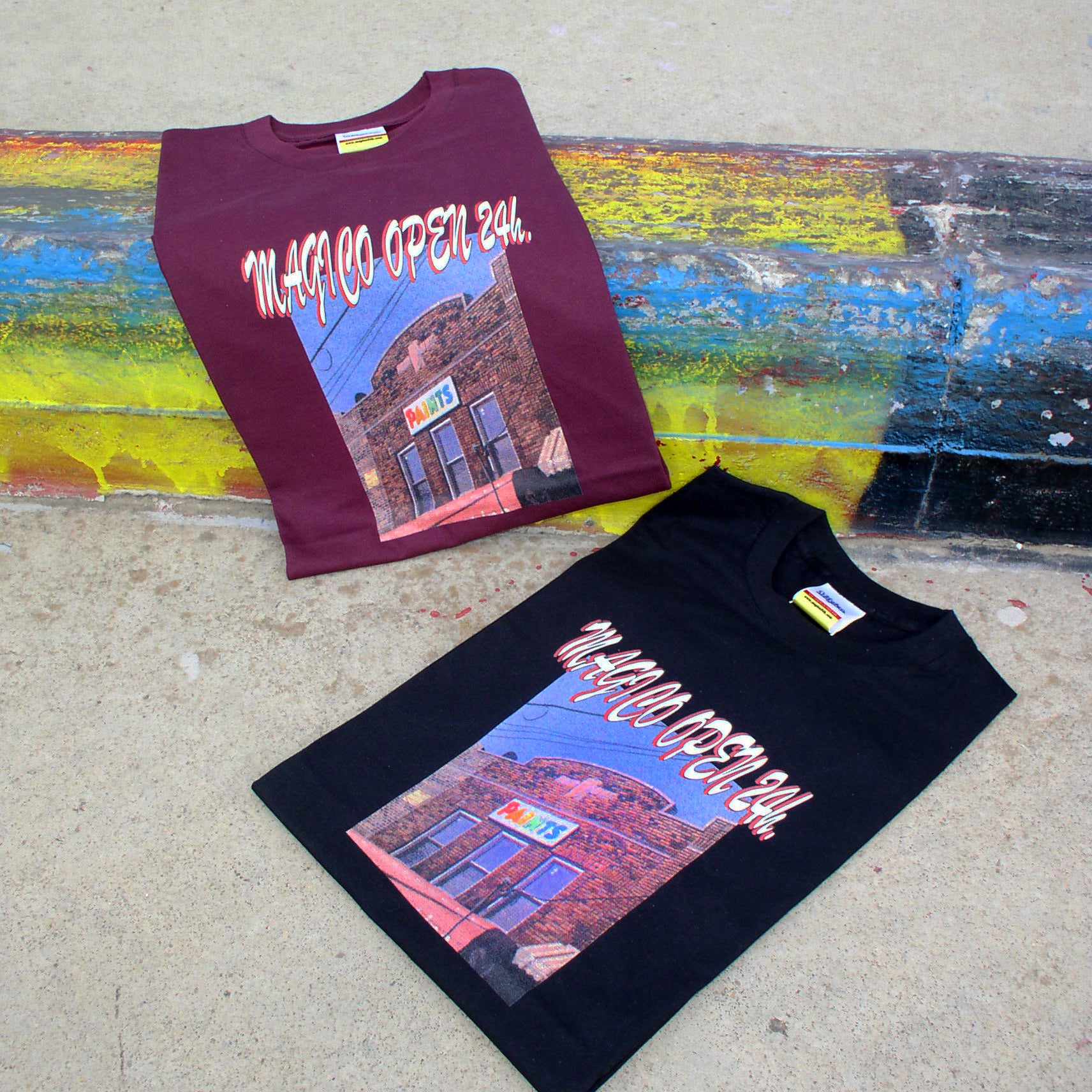 MÁGICO - "Paints Shop" T-shirt (Black)