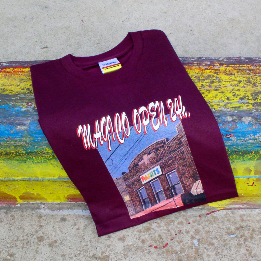 MÁGICO - "Paints Shop" T-shirt (Burgundy)